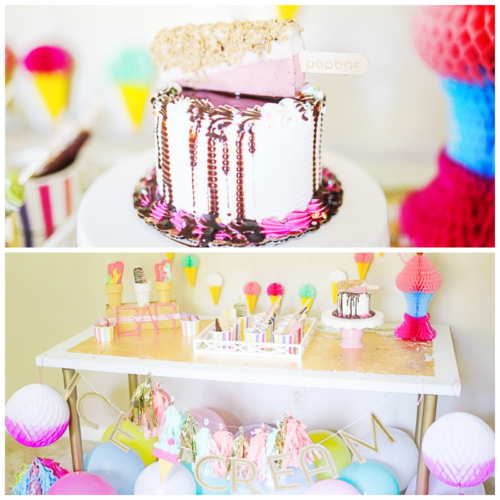 Ice Cream Pop Bar Party - Sarah Sofia Productions